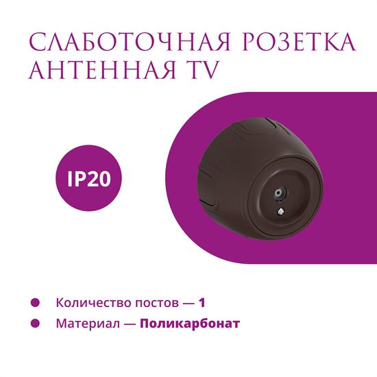 Розетка антенная TV  Rotondo - фото 12451