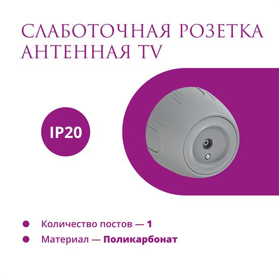 Розетка антенная TV  Rotondo - фото 12454