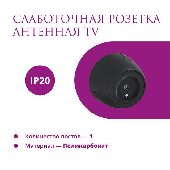 Розетка антенная TV  Rotondo - фото 12457